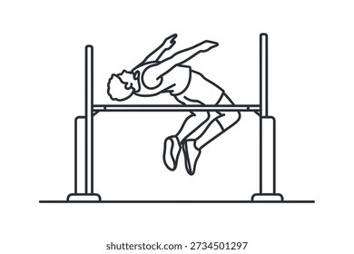 Hurdle Jump Over Bar High Hurdles Athletics Silhouette