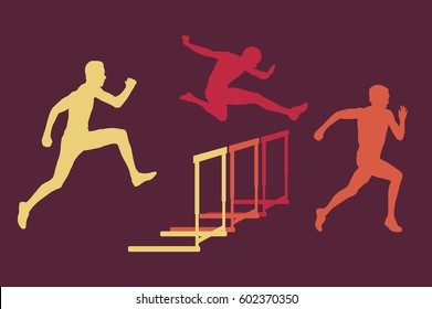 Jumping Over Hurdle Images Stock Photos Vectors Shutterstock