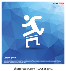 Hurdling Icon - free vector icon