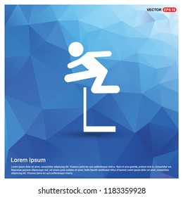 Hurdling Icon - Free vector icon