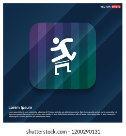 Hurdling Icon - Free vector icon