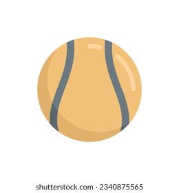 Hurling ball icon. Flat illustration of Hurling ball vector icon for web design isolated