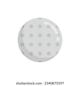 Hurling ball icon. Flat illustration of Hurling ball vector icon for web design isolated