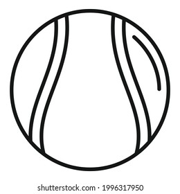 Hurling ball icon. Outline Hurling ball vector icon for web design isolated on white background