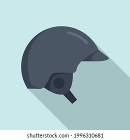 Hurling helmet icon. Flat illustration of Hurling helmet vector icon for web design