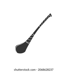 Hurling Icon Silhouette Illustration. Irish Sport Vector Graphic Pictogram Symbol Clip Art. Doodle Sketch Black Sign.
