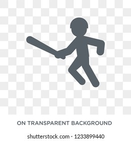 hurling icon. Trendy flat vector hurling icon on transparent background from sport collection. 