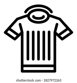 Hurling Referee Shirt Icon. Outline Hurling Referee Shirt Vector Icon For Web Design Isolated On White Background