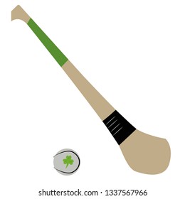 Hurling Stick And Ball