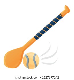 Hurling stick ball icon. Cartoon of hurling stick ball vector icon for web design isolated on white background