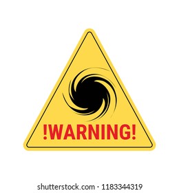 Hurricane cyclone icon. Hurricane Florence warning. 