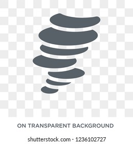 Hurricane icon. Hurricane design concept from  collection. Simple element vector illustration on transparent background.