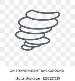 Hurricane icon. Hurricane design concept from  collection. Simple element vector illustration on transparent background.