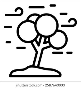 Hurricane Icon Element For Design