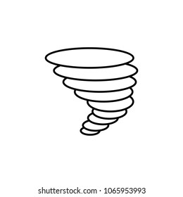 Hurricane icon. Element of simple icon for websites, web design, mobile app, info graphics. Thin line icon for website design and development, app development  on white background