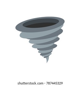Hurricane icon. Flat illustration of hurricane vector icon isolated on white background