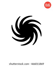 Hurricane Icon Flat Style Isolated Vector Illustration