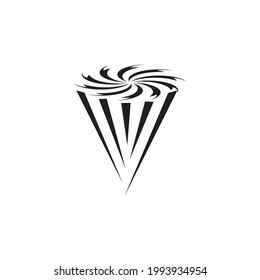 Plantilla vectorial de diseño del logotipo del icono del huracán