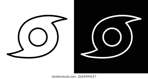Hurricane icon. Logotype vector set