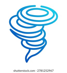 Hurricane Icon - Outline Gradient Icons For Emergency Management