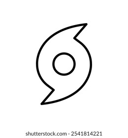Hurricane icon Outline vector for web ui