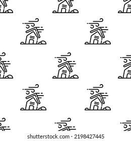 hurricane icon pattern. Seamless hurricane pattern on white background.