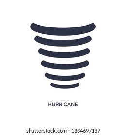 hurricane icon. Simple element illustration from meteorology concept. hurricane editable symbol design on white background. Can be use for web and mobile.