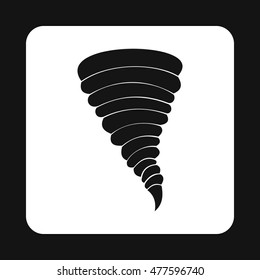 Hurricane icon in simple style isolated on white background. Natural disaster symbol