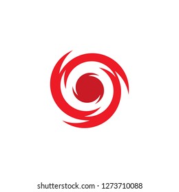 Hurricane Icon Vector, Modern Cyclone Symbol for Weather Apps and Alerts