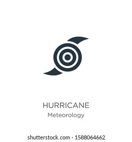 Hurricane icon vector. Trendy flat hurricane icon from meteorology collection isolated on white background. Vector illustration can be used for web and mobile graphic design, logo, eps10