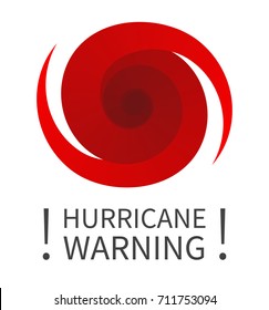 Hurricane indication. Graphic banner of hurricane warning. Icon, sign, symbol, indication of the hurricane, vortex, tornado
