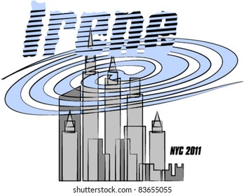 Hurricane Irene Illustration