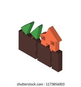 Hurricane isometric left top view 3D icon