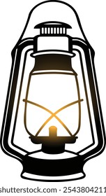 Hurricane Lamp Color Vector Classic Design