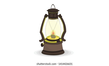 Hurricane Lantern, Old Lantern - vector