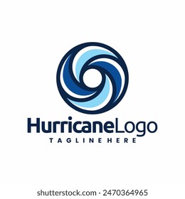 Hurricane logo, circle hurricane logo