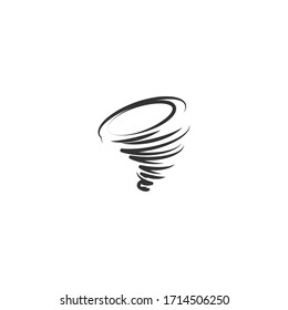 hurricane logo icon design with simple line art style