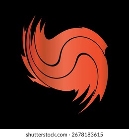 Modelo de design de ícone de logotipo Hurricane