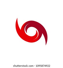 Hurricane Logo Symbol. Abstract Hurricane icon