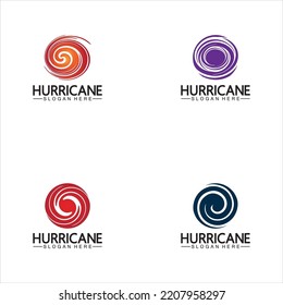 Hurricane logo symbol icon illustration vector