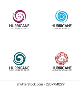 Hurricane logo symbol icon illustration vector