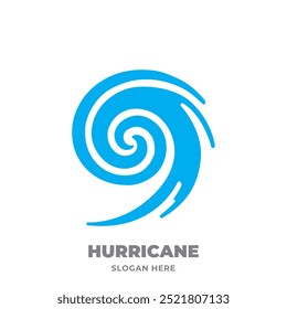 Hurricane Logo Vector Icon Design Template