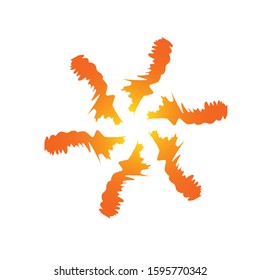 hurricane logo vector template. designed to illustrated a disaster or a climate