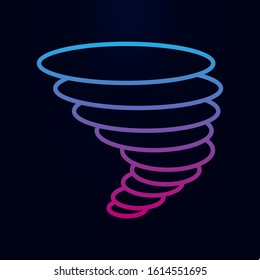 Hurricane nolan icon. Simple thin line, outline vector of web icons for ui and ux, website or mobile application