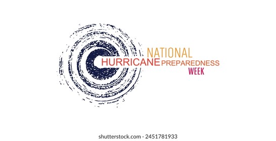 hurricane preparedness sign on white background