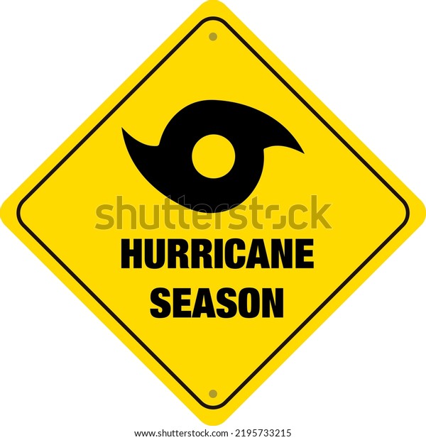 Hurricane Season Banner Sign Stock Vector (Royalty Free) 2195733215 ...