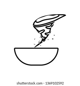 Hurricane sign icon. Element of Weather for mobile concept and web apps icon. Outline, thin line icon for website design and development, app development