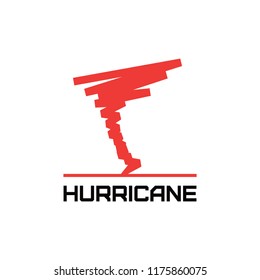 Hurricane simple icon logo concept