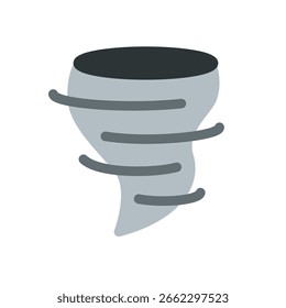 Hurrikan Spirale einfache flache Symbolgrafik