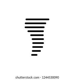 hurricane, storm icon. Simple glyph vector of weather set for UI and UX, website or mobile application